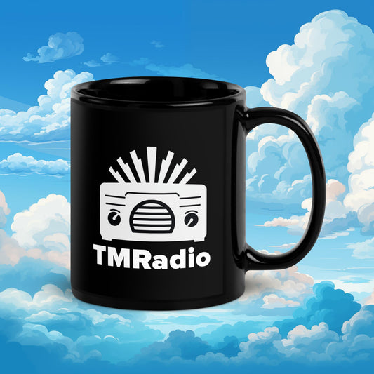 TMR Black Glossy Mug