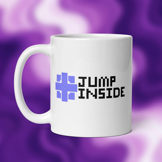 JI White glossy mug